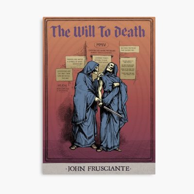 John Frusciante - The Will To Death Poster Official Red Hot Chili Peppers Merch