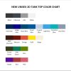 tank top color chart - Red Hot Chili Peppers Shop