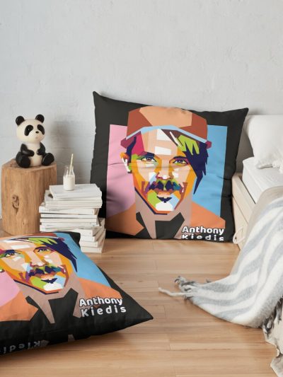 Anthony Kiedis Portrait Throw Pillow Official Red Hot Chili Peppers Merch