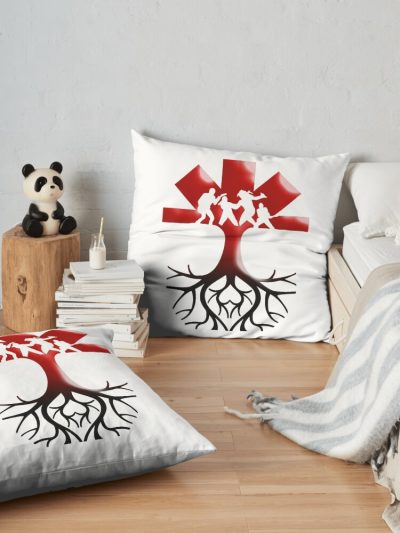 Rhcp Tree Art Essential Throw Pillow Official Red Hot Chili Peppers Merch