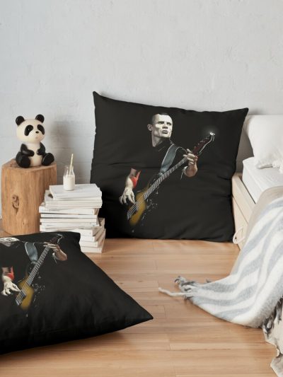 Flea (Rhcp) Throw Pillow Official Red Hot Chili Peppers Merch