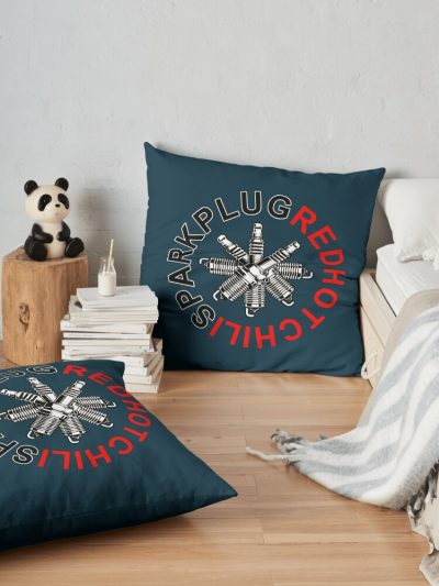 Sparkplug Throw Pillow Official Red Hot Chili Peppers Merch