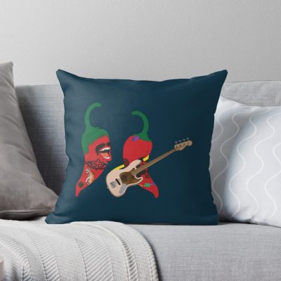 Rhcp Peppers Throw Pillow Official Red Hot Chili Peppers Merch