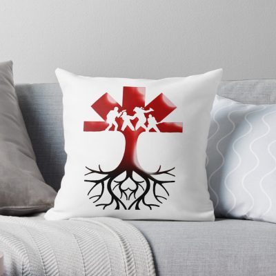 Rhcp Tree Art Essential Throw Pillow Official Red Hot Chili Peppers Merch