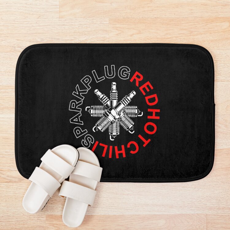 Sparkplug Bath Mat Official Red Hot Chili Peppers Merch
