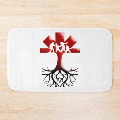 Rhcp Tree Art Essential Bath Mat Official Red Hot Chili Peppers Merch