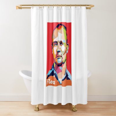 Flea Rhcp Shower Curtain Official Red Hot Chili Peppers Merch