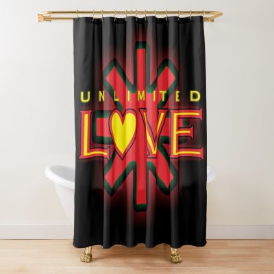 Unlimited Love "Rhcp" Shower Curtain Official Red Hot Chili Peppers Merch