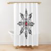 Rhcp-Vintage Red Black Hot Shower Curtain Official Red Hot Chili Peppers Merch